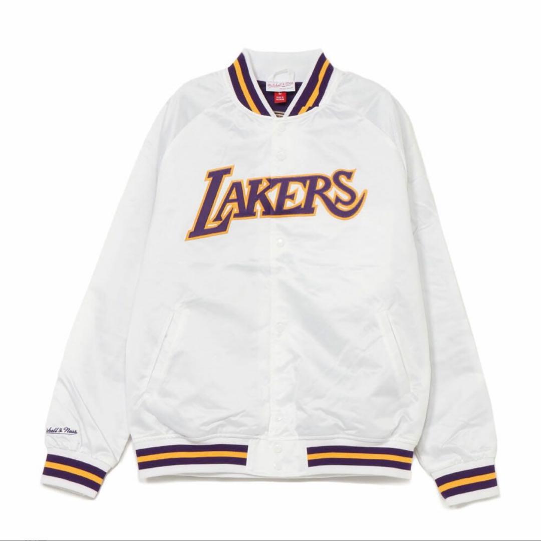 Lakersジャケット 白 ロサンゼルスレイカーズ