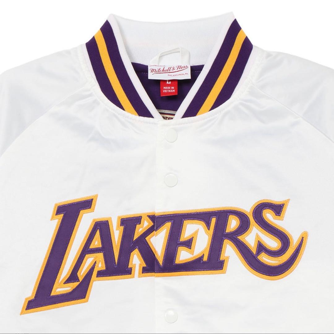 Lakersジャケット 白 ロサンゼルスレイカーズ