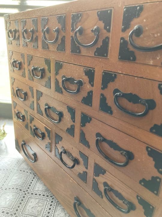 げん＊時代箪笥 当時物 薬箪笥 小引き出し インテリア 昭和レトロ 小物入