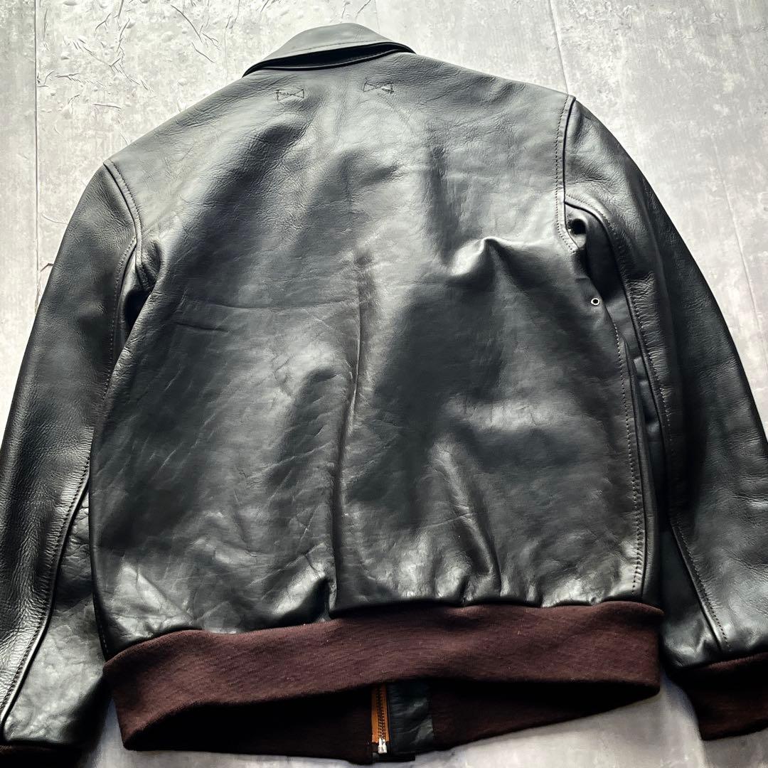 YMCLKY TYPE A-2 フライトジャケット　ホースハイド　ダークブラウン