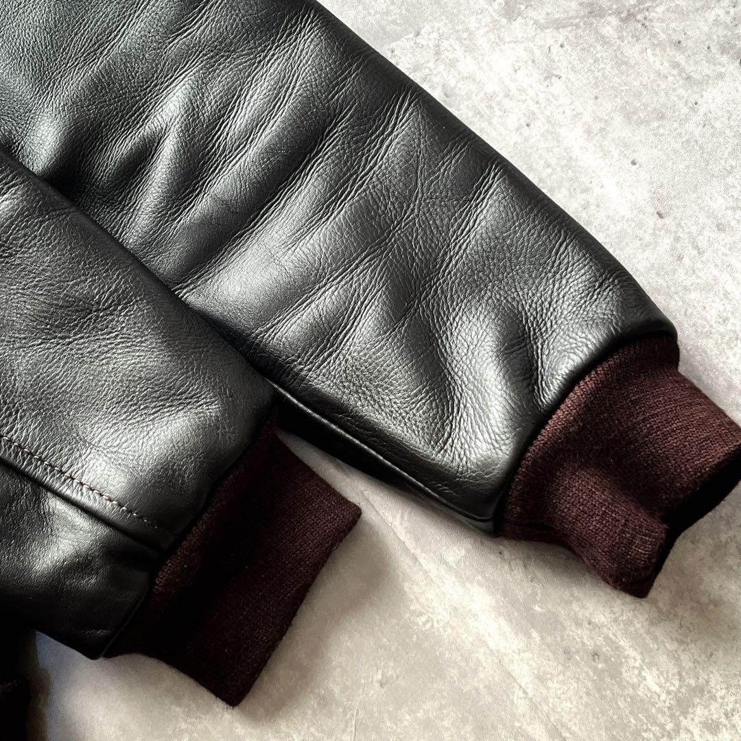 YMCLKY TYPE A-2 フライトジャケット　ホースハイド　ダークブラウン