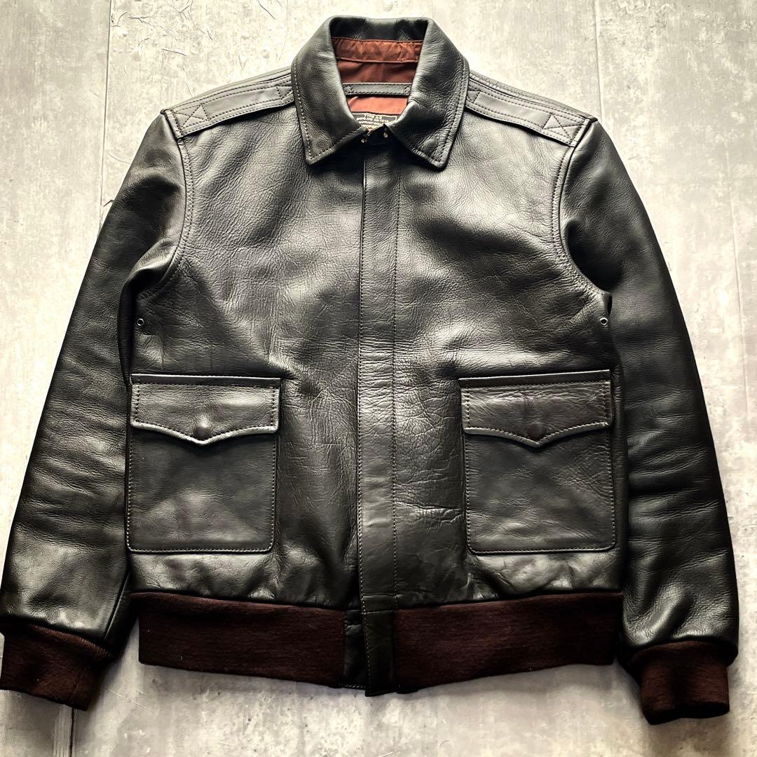 YMCLKY TYPE A-2 フライトジャケット　ホースハイド　ダークブラウン