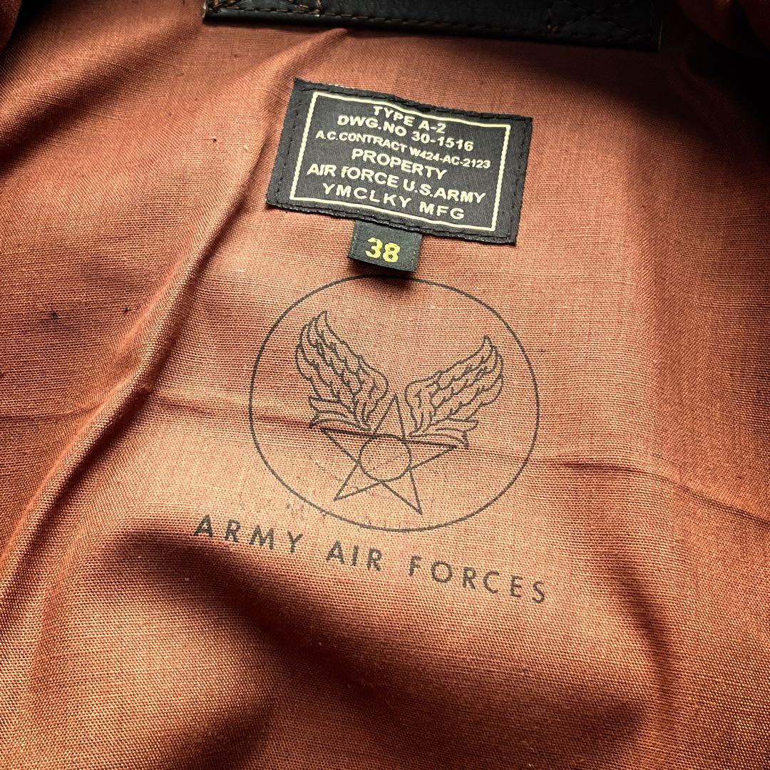 YMCLKY TYPE A-2 フライトジャケット　ホースハイド　ダークブラウン