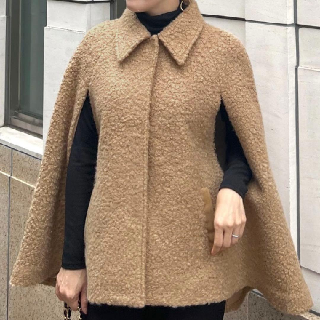 dmdm様 JENNEプードルケープコート ブルーレーベルニット 2点セット