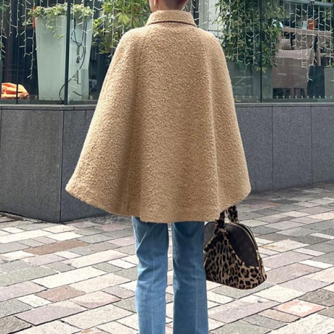 dmdm様 JENNEプードルケープコート ブルーレーベルニット 2点セット