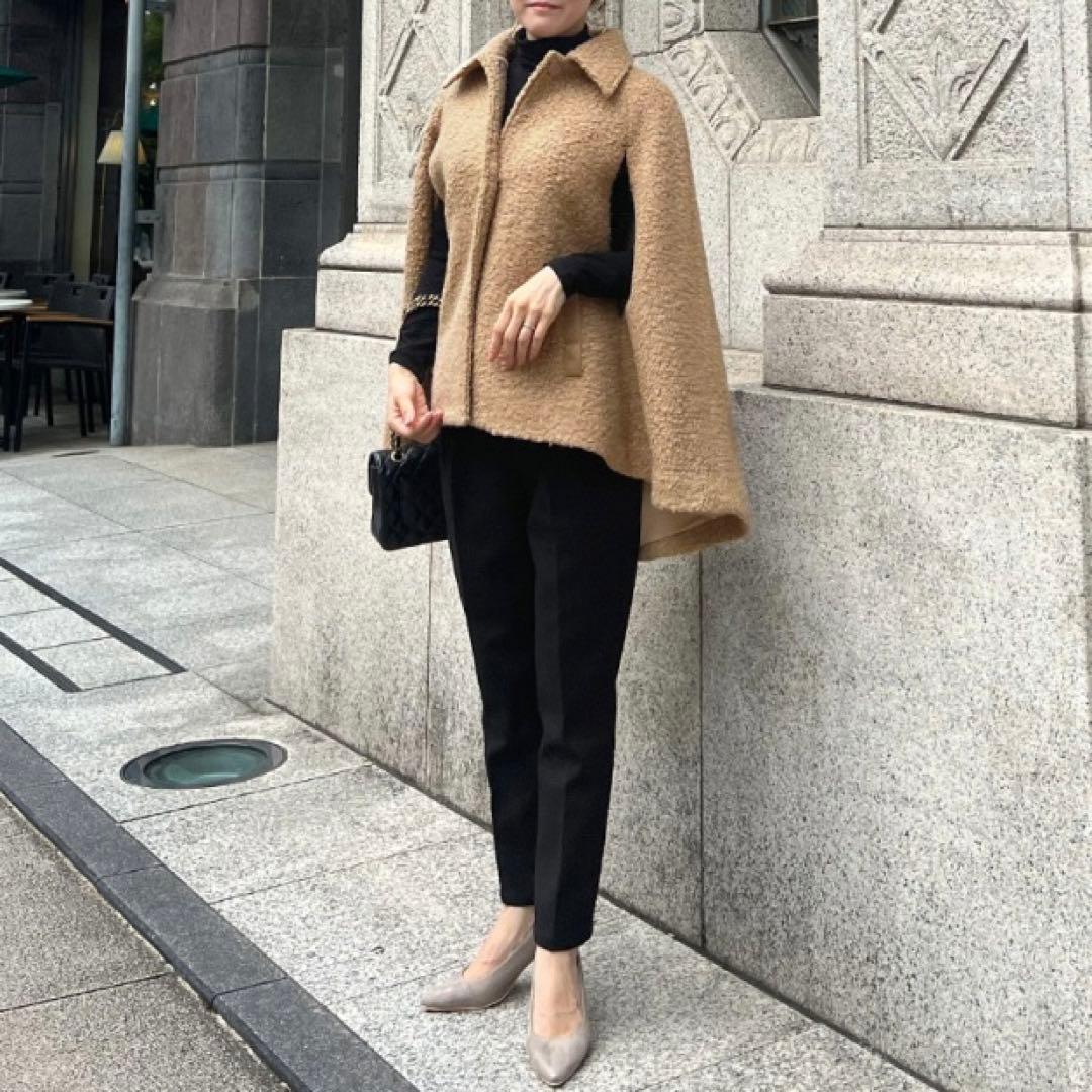 dmdm様 JENNEプードルケープコート ブルーレーベルニット 2点セット