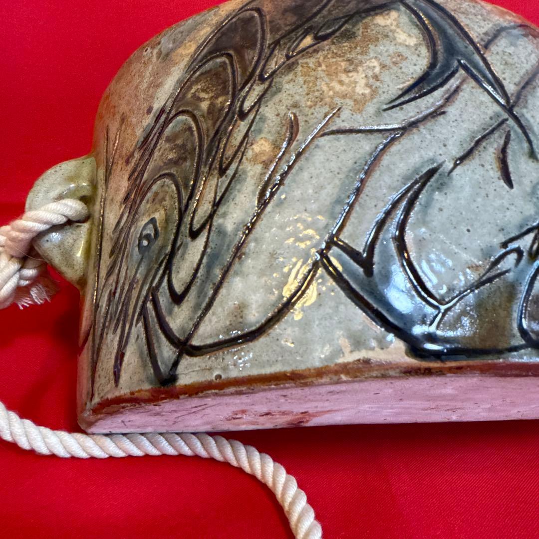 お*)様 きびん ★☆ 海老紋抱瓶 壺屋焼 壷屋焼 作家もの 人間国宝？ 詳細不