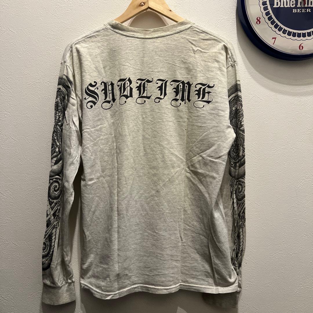 希少SUBLIME ロングTシャツ サブライム グレー サイズL