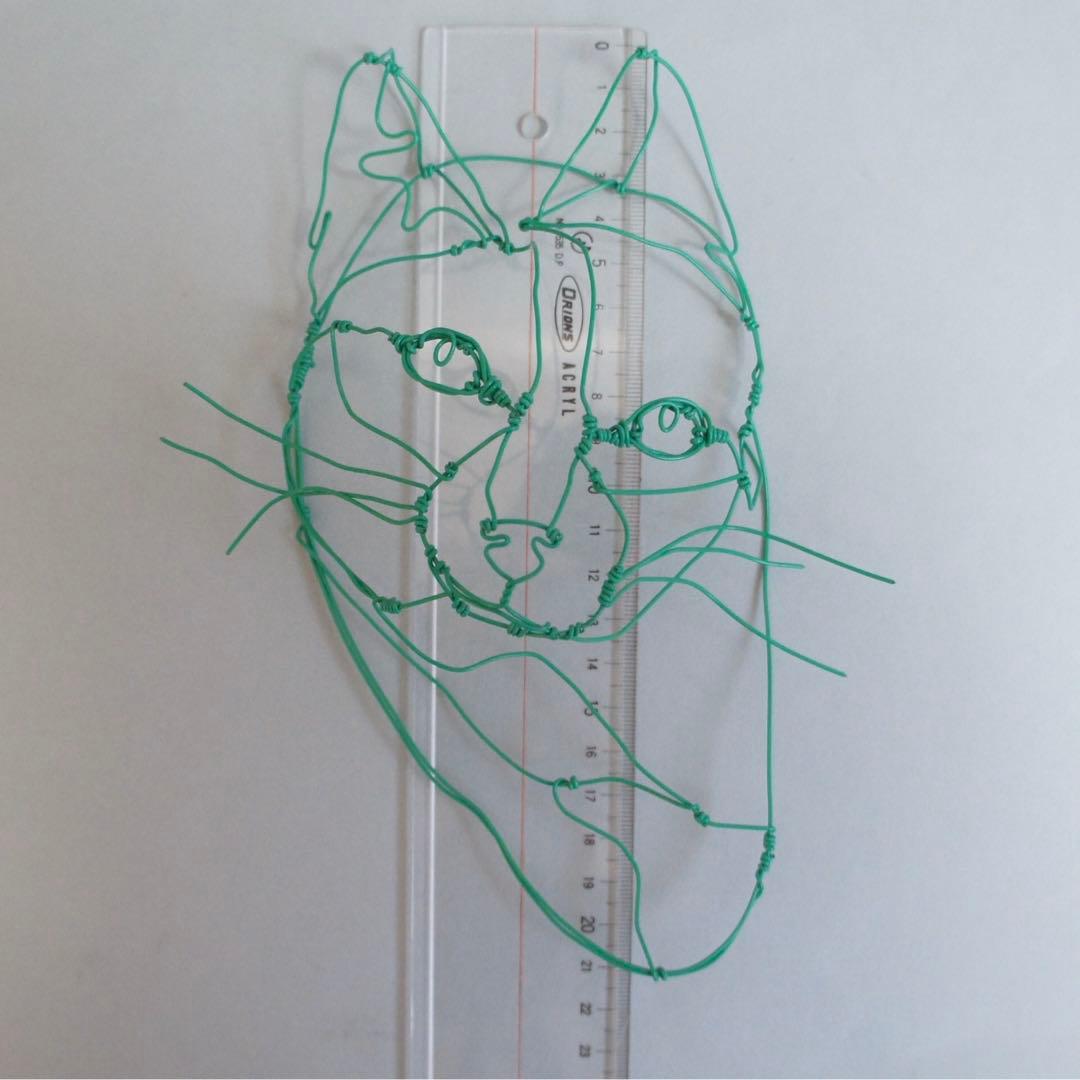 HAyU hayu ワイヤーアート ハユ 猫 アート 水金地火木土天冥海