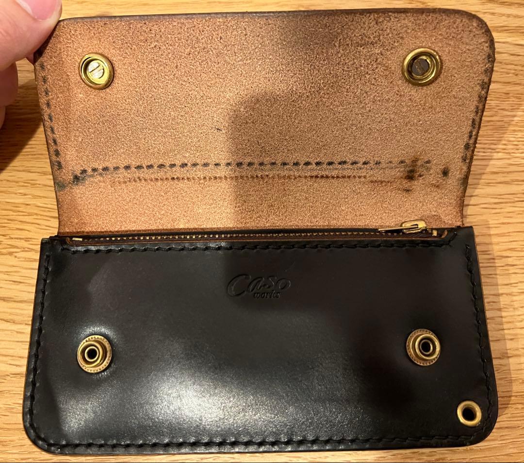 caso works ロングトラッカーウォレット　ビクターコンチョカスタム