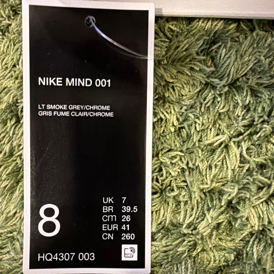 Nike mind 001 メンズ　26cm 新品未使用　グレー