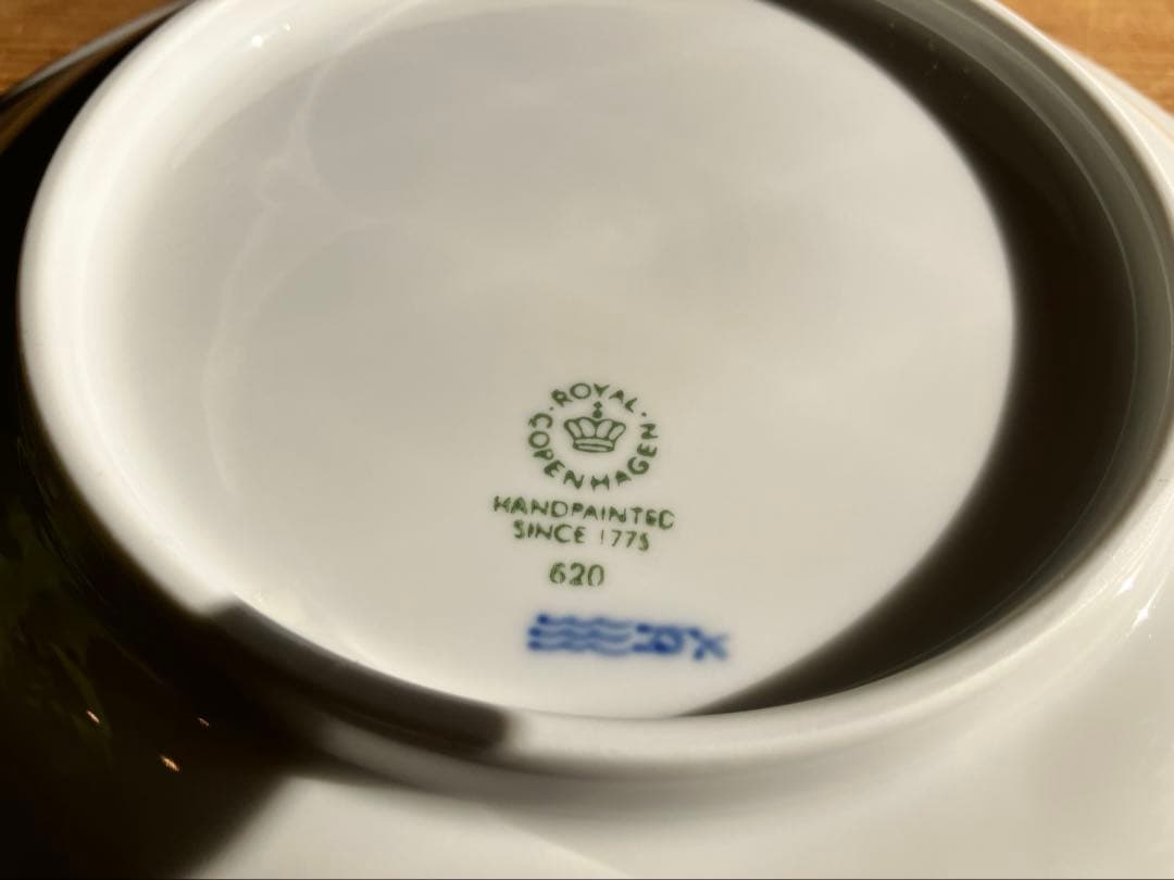 ロイヤルコペンハーゲン　新品ブルーパルメッテブロッサム　20デザートプレート×2