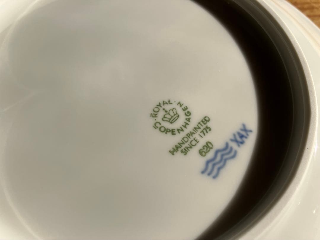 ロイヤルコペンハーゲン　新品ブルーパルメッテブロッサム　20デザートプレート×2