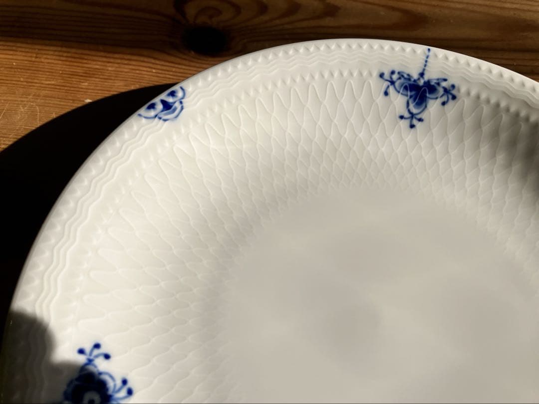 ロイヤルコペンハーゲン　新品ブルーパルメッテブロッサム　20デザートプレート×2
