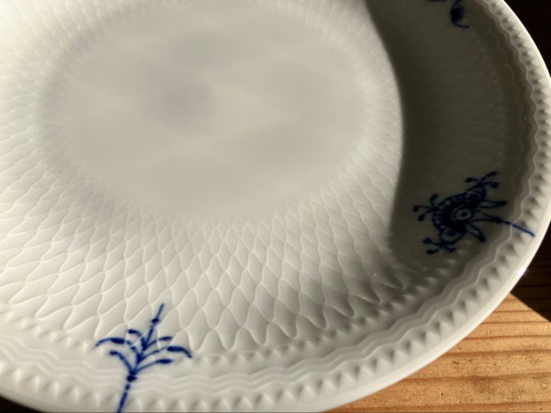 ロイヤルコペンハーゲン　新品ブルーパルメッテブロッサム　20デザートプレート×2