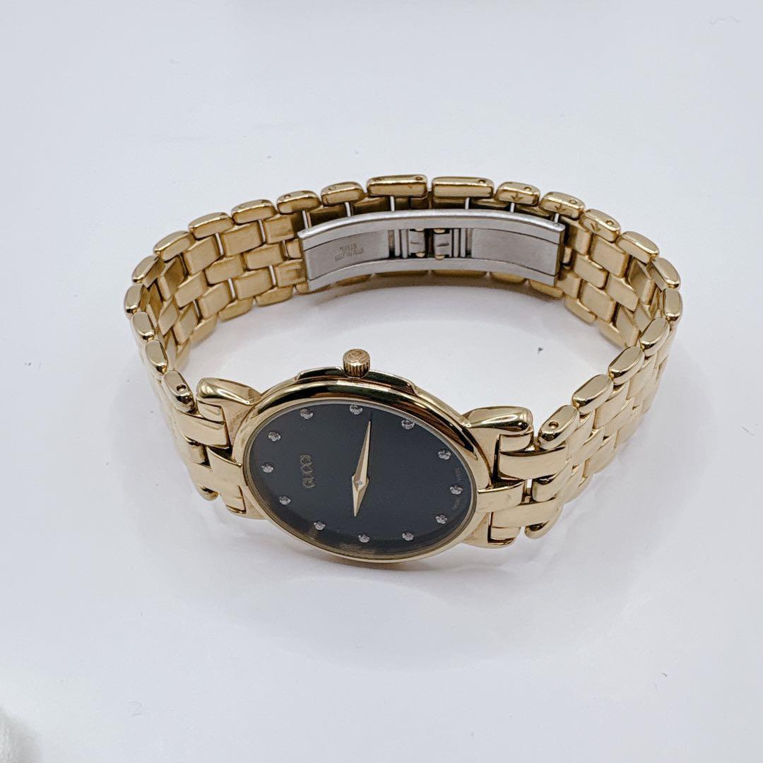 【極美品完備品】GUCCI グッチ 3400M 12Pダイヤ 付属品あり 稼働品