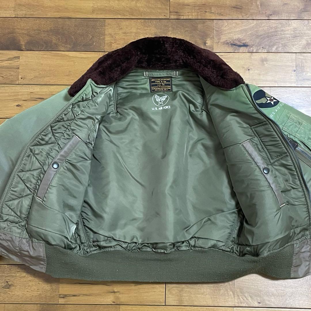 リ*ル様 バズリクソンズ　フライトジャケット　B-15B 襟ボア　36
