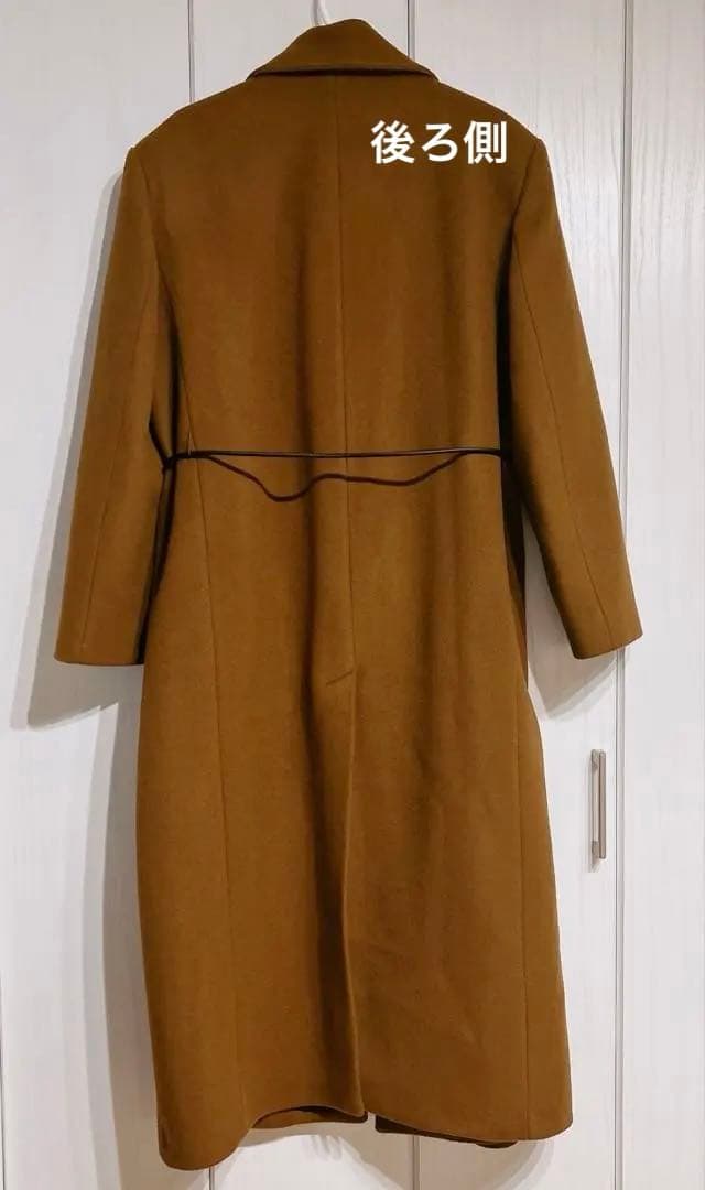 新品未使用ZARA ウールブレンド ブラウンロングコート