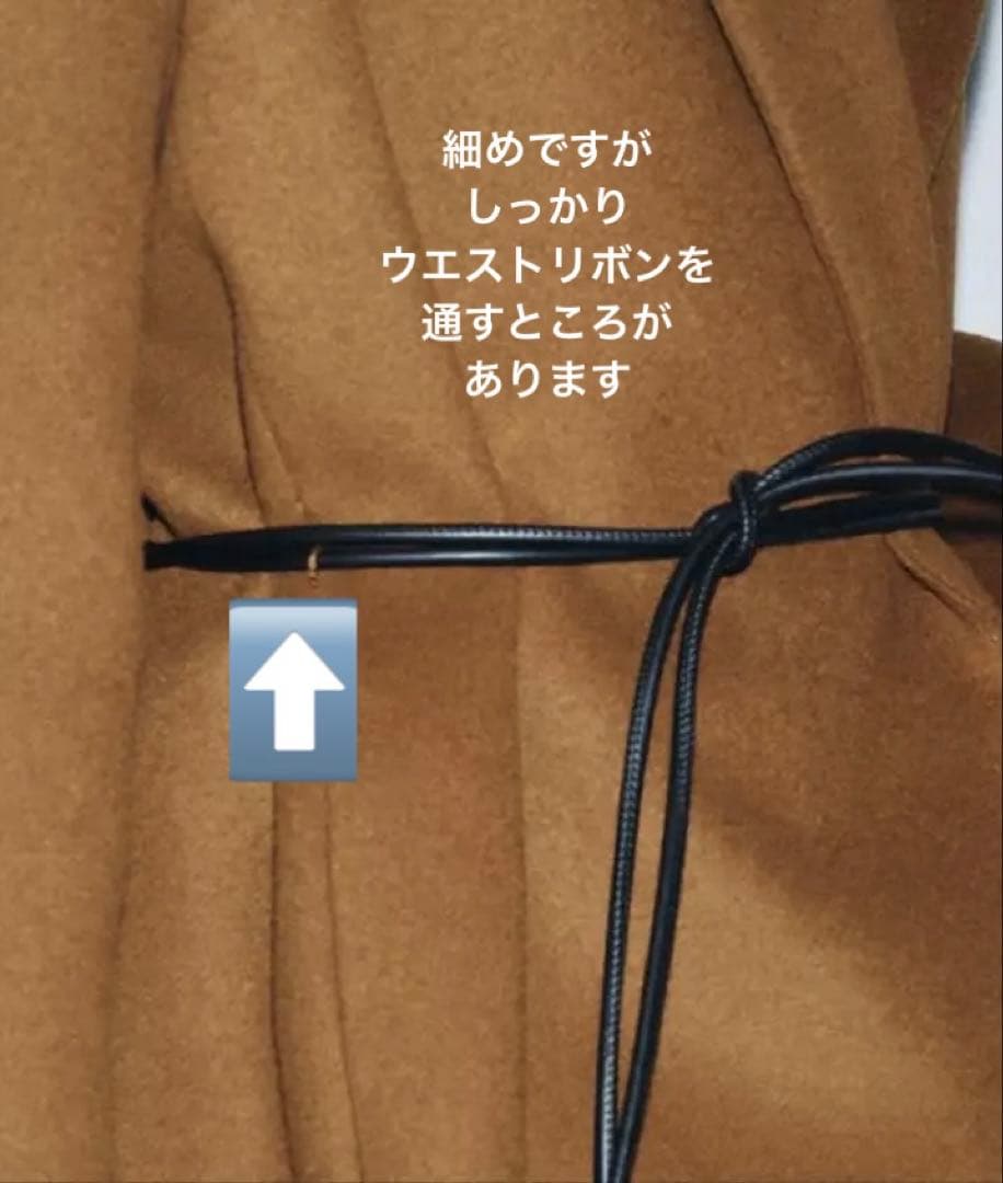 新品未使用ZARA ウールブレンド ブラウンロングコート