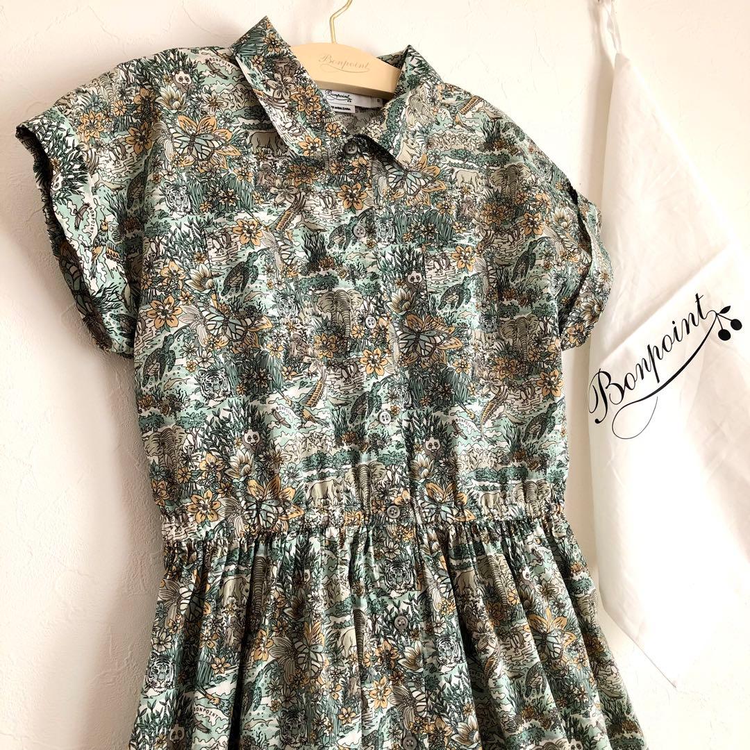 Bonpoint♡ アニマル リバティ ドレス 12A