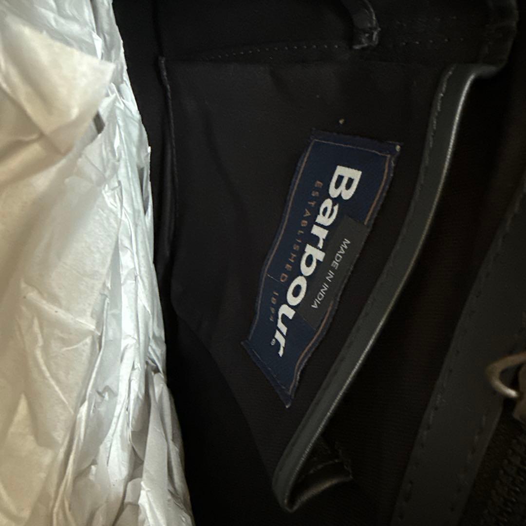 Barbour ビジネスバッグ レザー 本革 黒