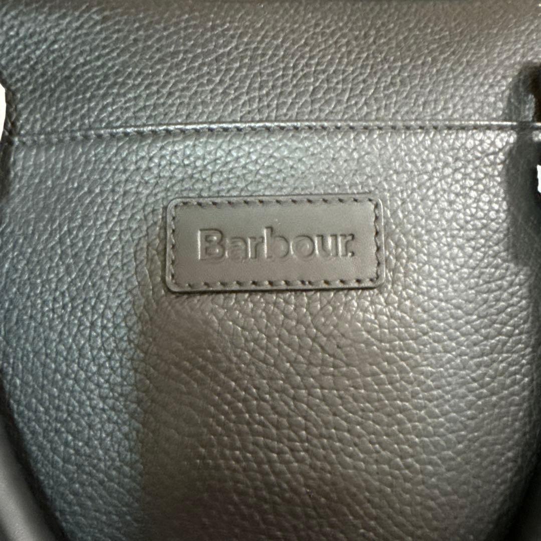 Barbour ビジネスバッグ レザー 本革 黒