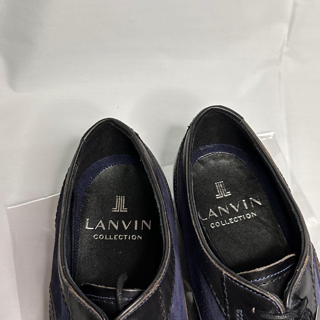 新品タグ付☆ランバンコレクション☆メンズ☆革靴☆ストレートチップ☆ブラック184