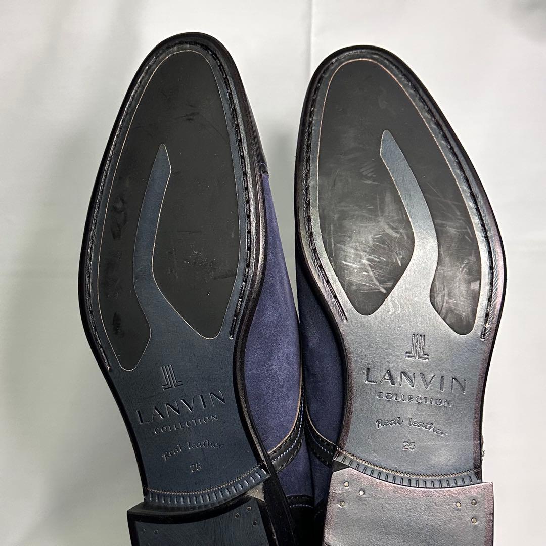 新品タグ付☆ランバンコレクション☆メンズ☆革靴☆ストレートチップ☆ブラック184