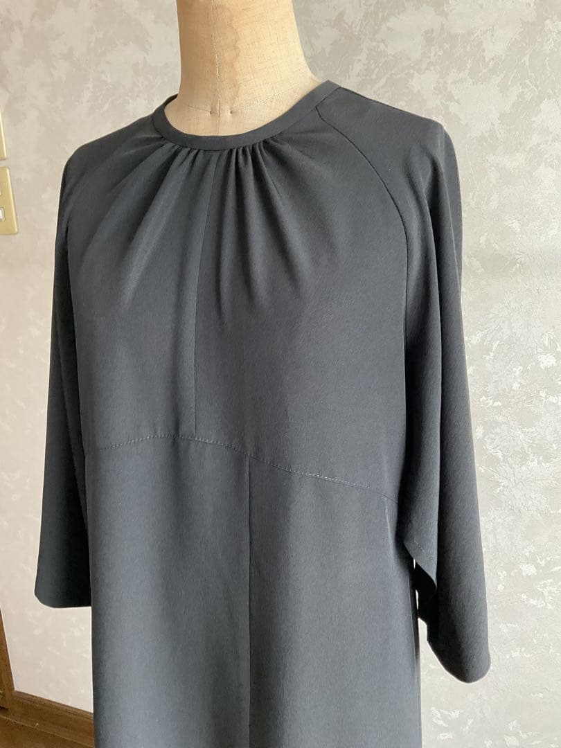 着物リメイクワンピース　　黒留袖からロングワンピース