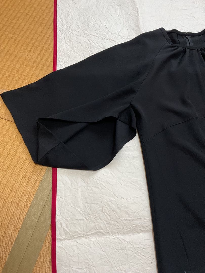 着物リメイクワンピース　　黒留袖からロングワンピース