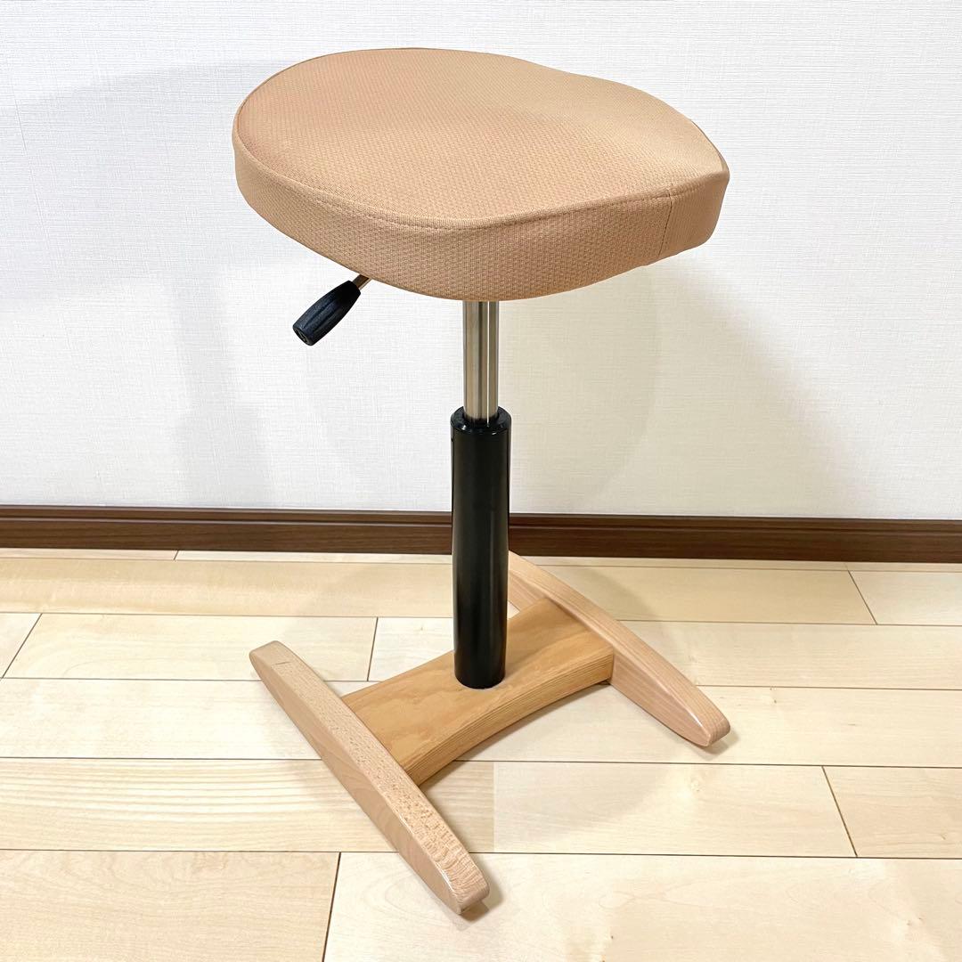 バランスラボ バランスチェア バランスシナジー ベージュ カバー付き 中古品