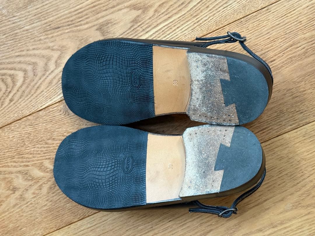 F.lli Giacometti ジャコメッティ カーフバックストラップサンダル