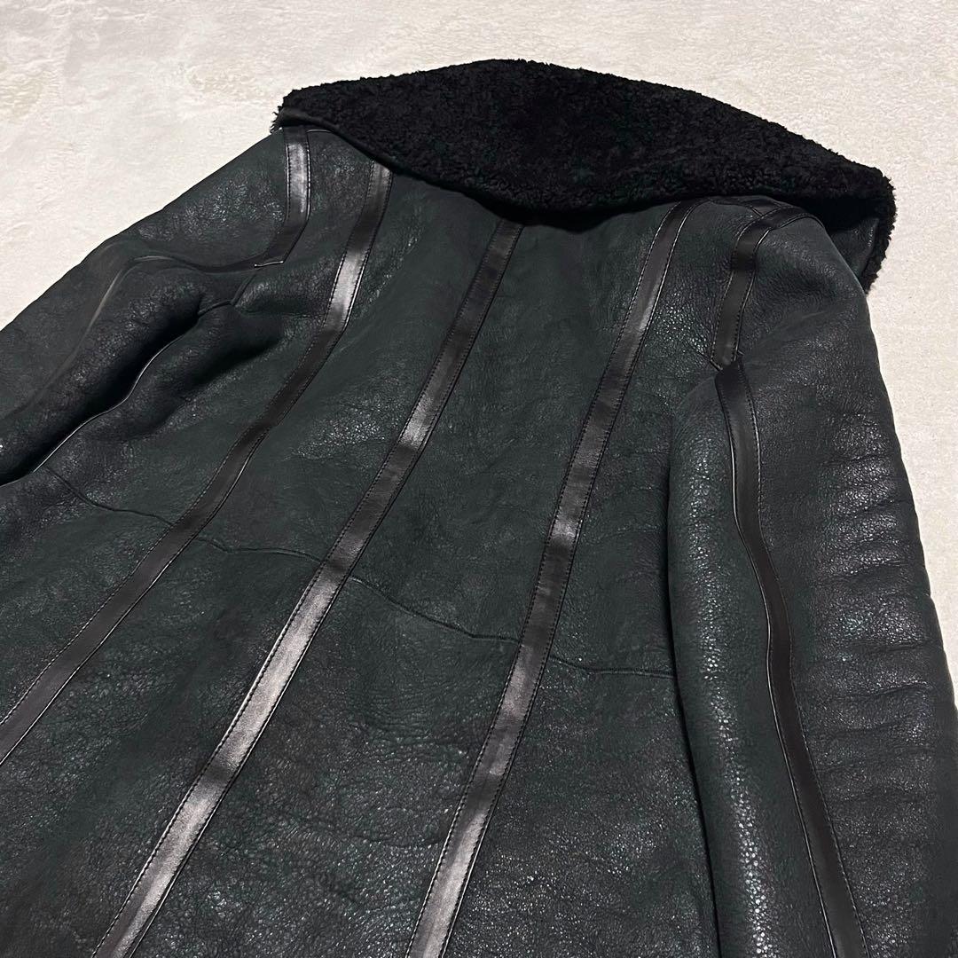 【最高級革使用】 ニールバレット ラムレザー ムートン ロング丈 超希少 コート