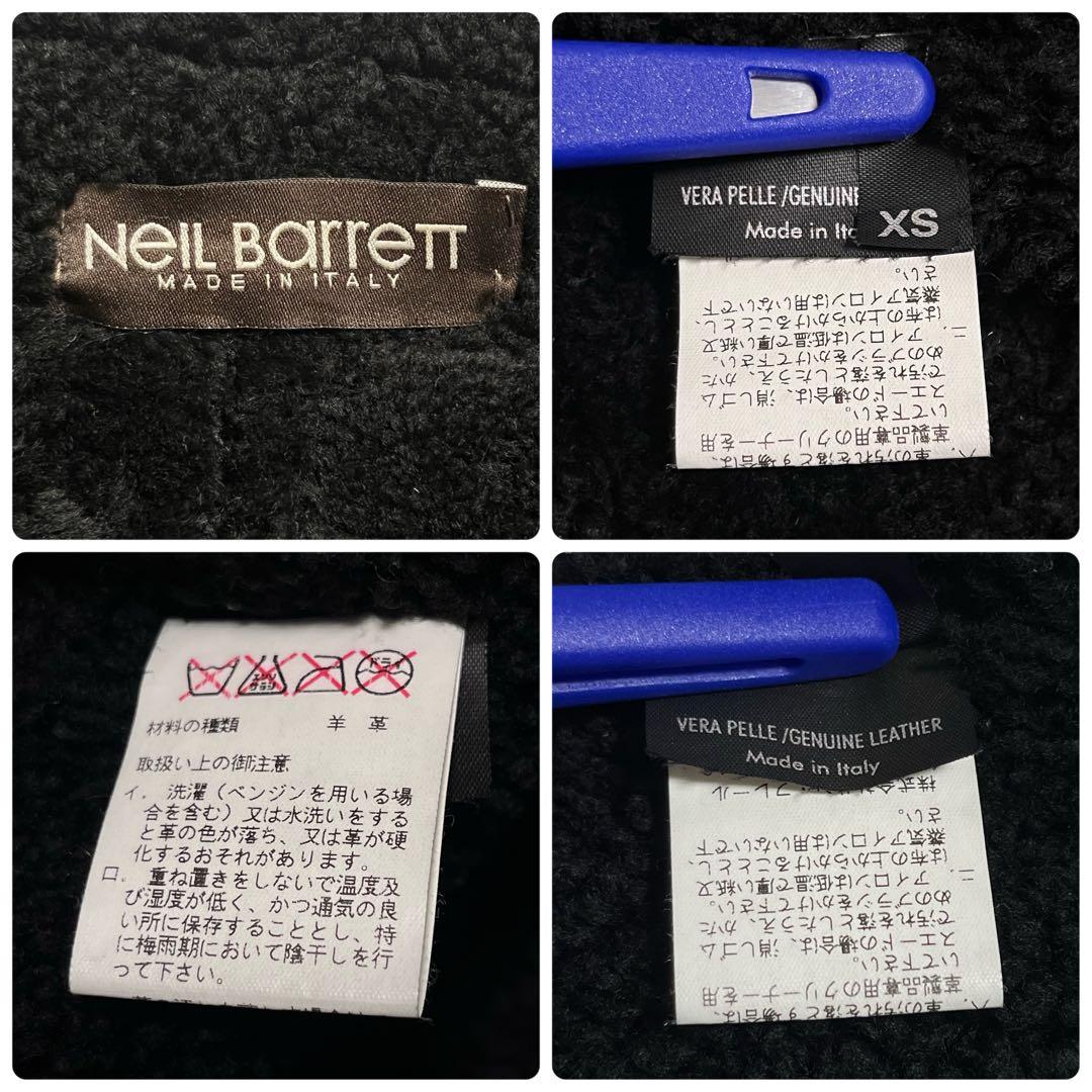 【最高級革使用】 ニールバレット ラムレザー ムートン ロング丈 超希少 コート