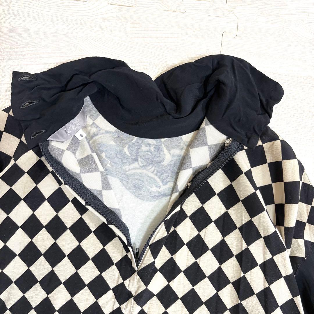 トクコプルミエヴォル✨デザインチュニック　ブラウス　総柄　音楽家　変形　9号