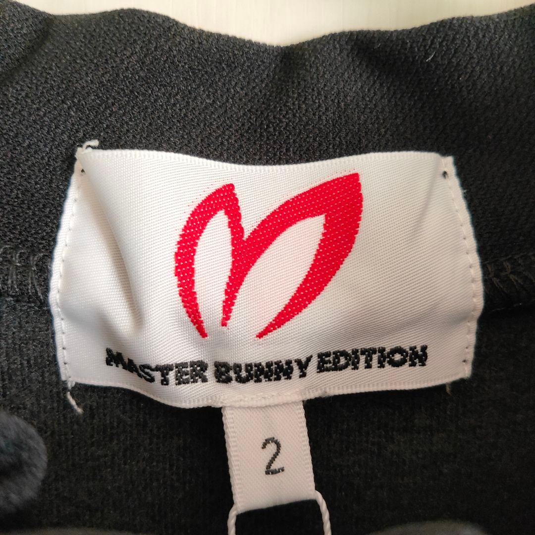 新品タグ美MASTER BUNNY EDITION長袖モックネックカットソー2黒