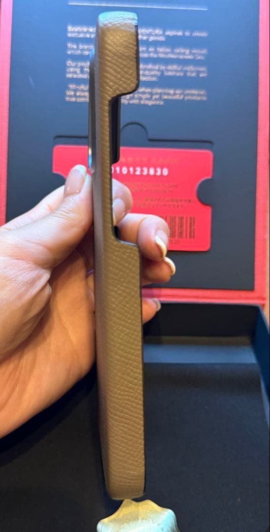 BONAVENTURA iPhone16proMax カバーケース エトープ