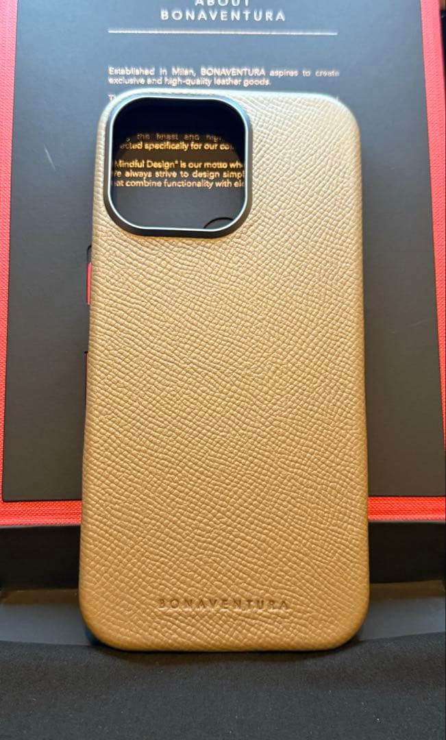 BONAVENTURA iPhone16proMax カバーケース エトープ