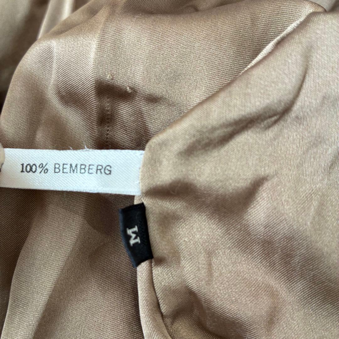 希少 サガミンク レザーミックス ジップアップブルゾン リアルファー 毛皮 M