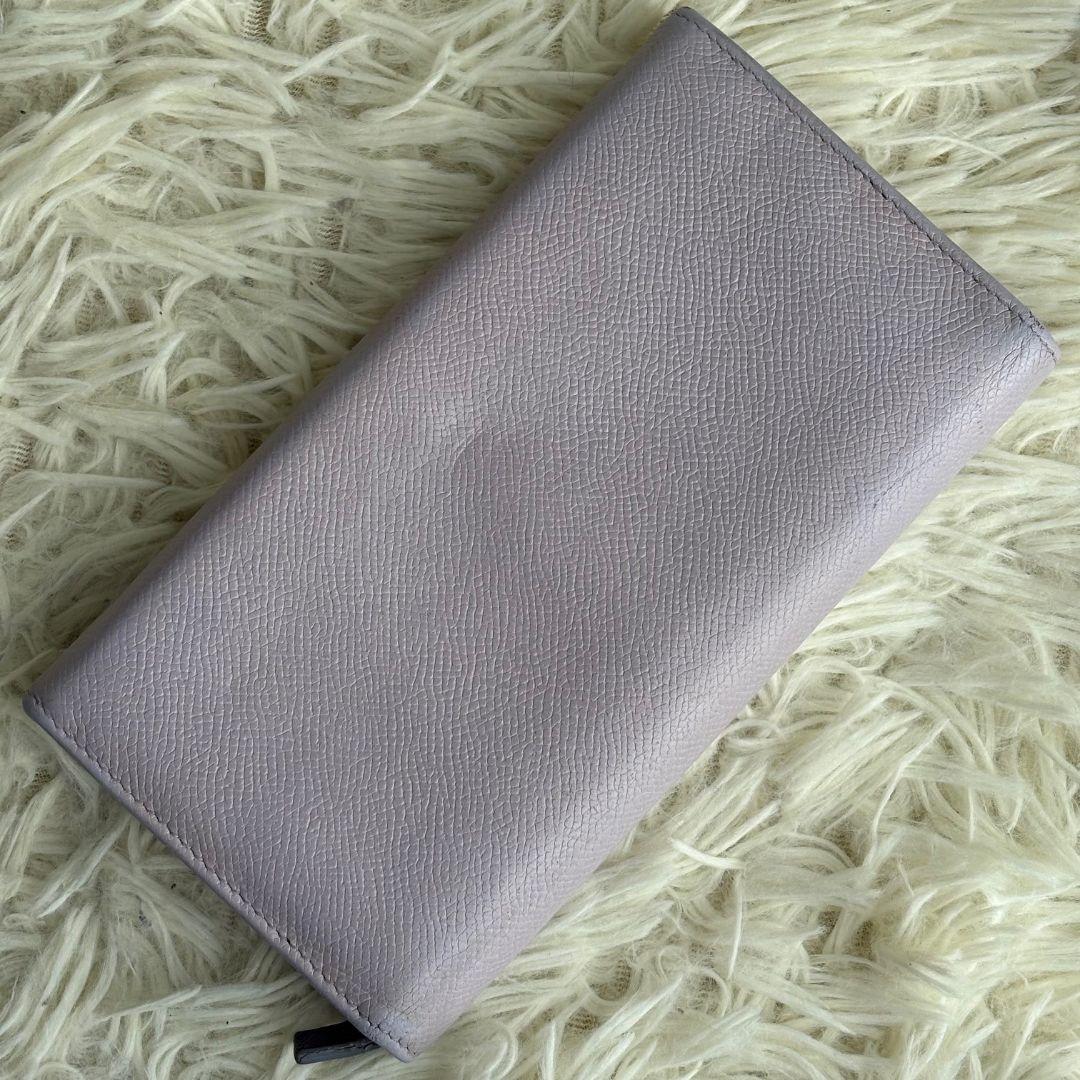 【激レア 美品】ブルガリ　長財布　サークルロゴ　ビーゼロワン　レザー　パープル系