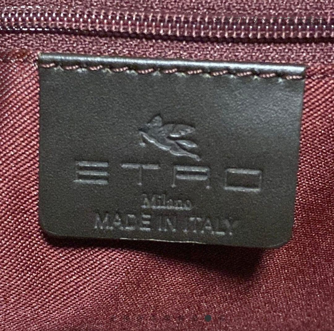 Etro エトロ トートバッグ ダークブラウン 馬