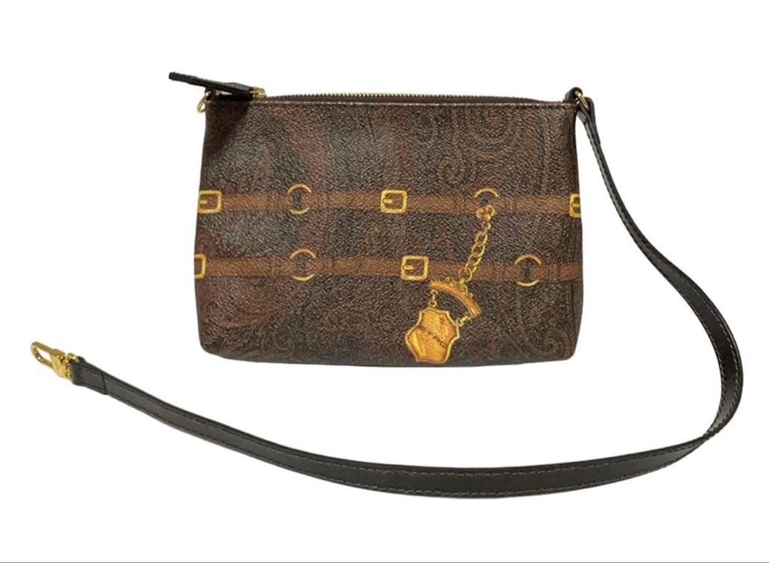 Etro エトロ トートバッグ ダークブラウン 馬