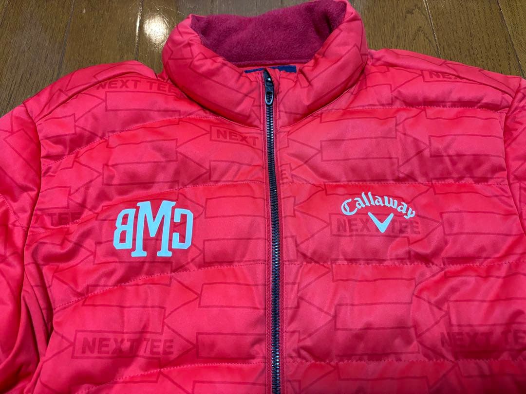【未使用品】キャロウェイCallaway　ゴルフダウンジャケット レッド　Ｌ
