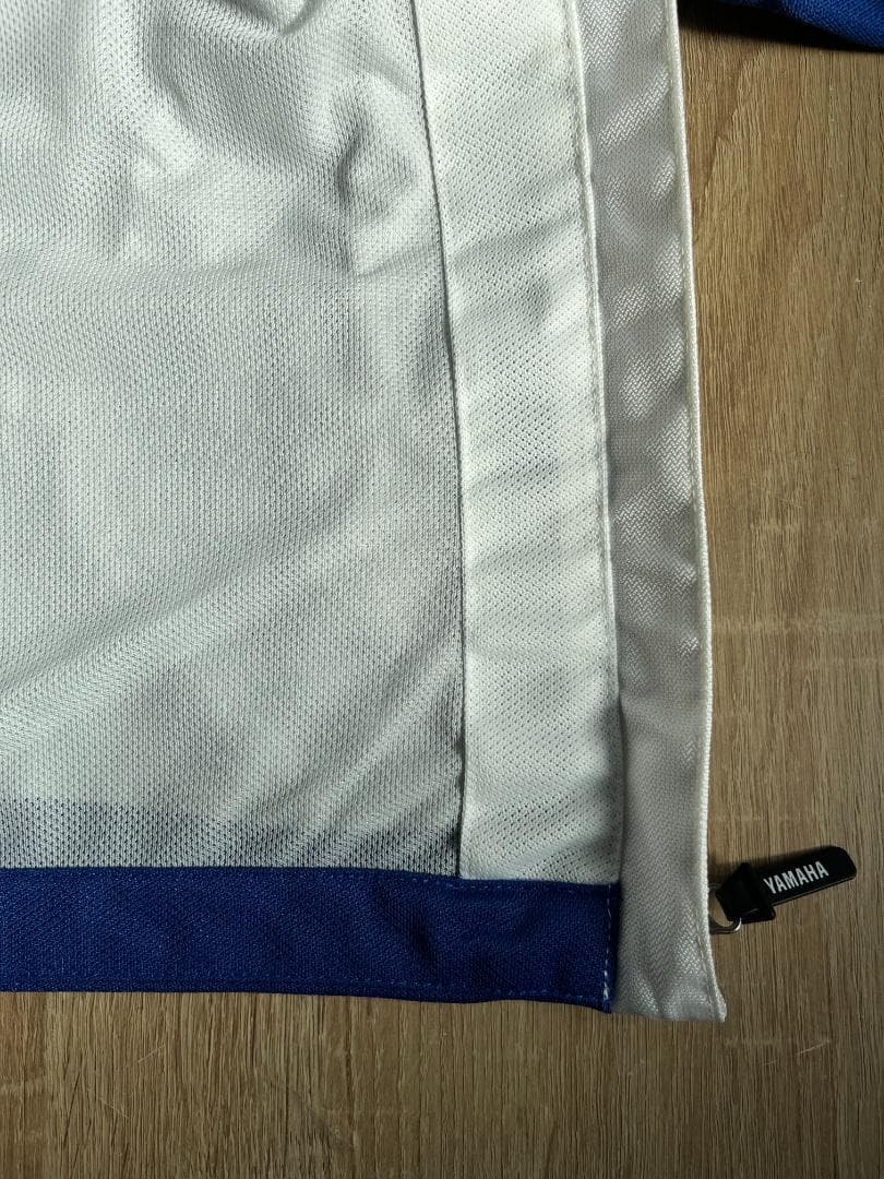 YAMAHA ヤマハ Lサイズ ブルー/ホワイトライディングジャケット