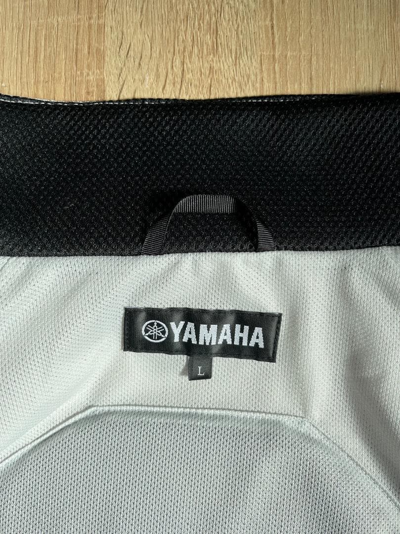 YAMAHA ヤマハ Lサイズ ブルー/ホワイトライディングジャケット