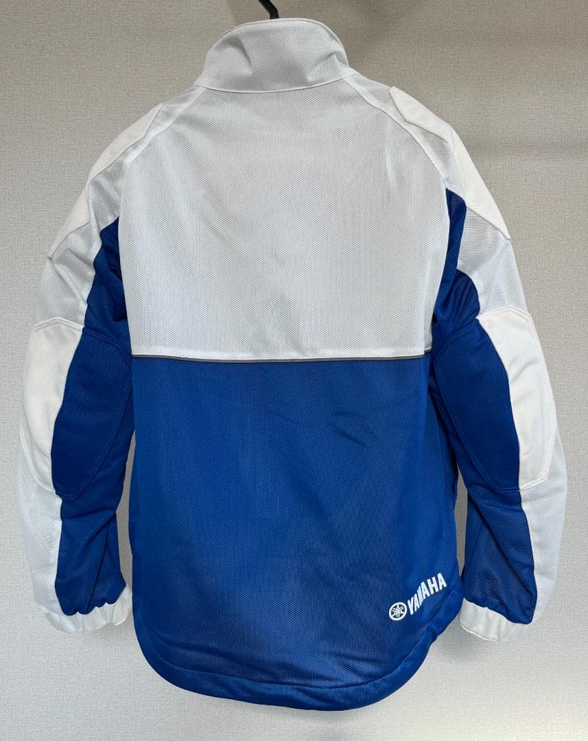 YAMAHA ヤマハ Lサイズ ブルー/ホワイトライディングジャケット