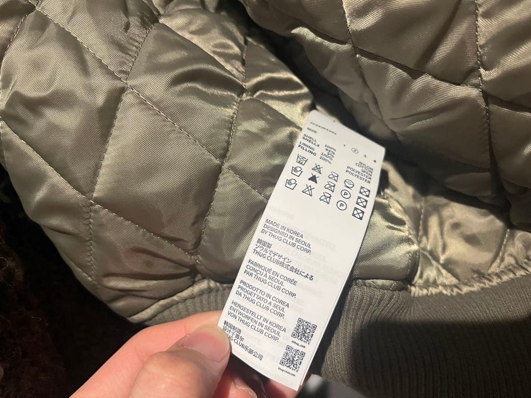 THUG CLUB サグクラブ　MA-1ジャケット