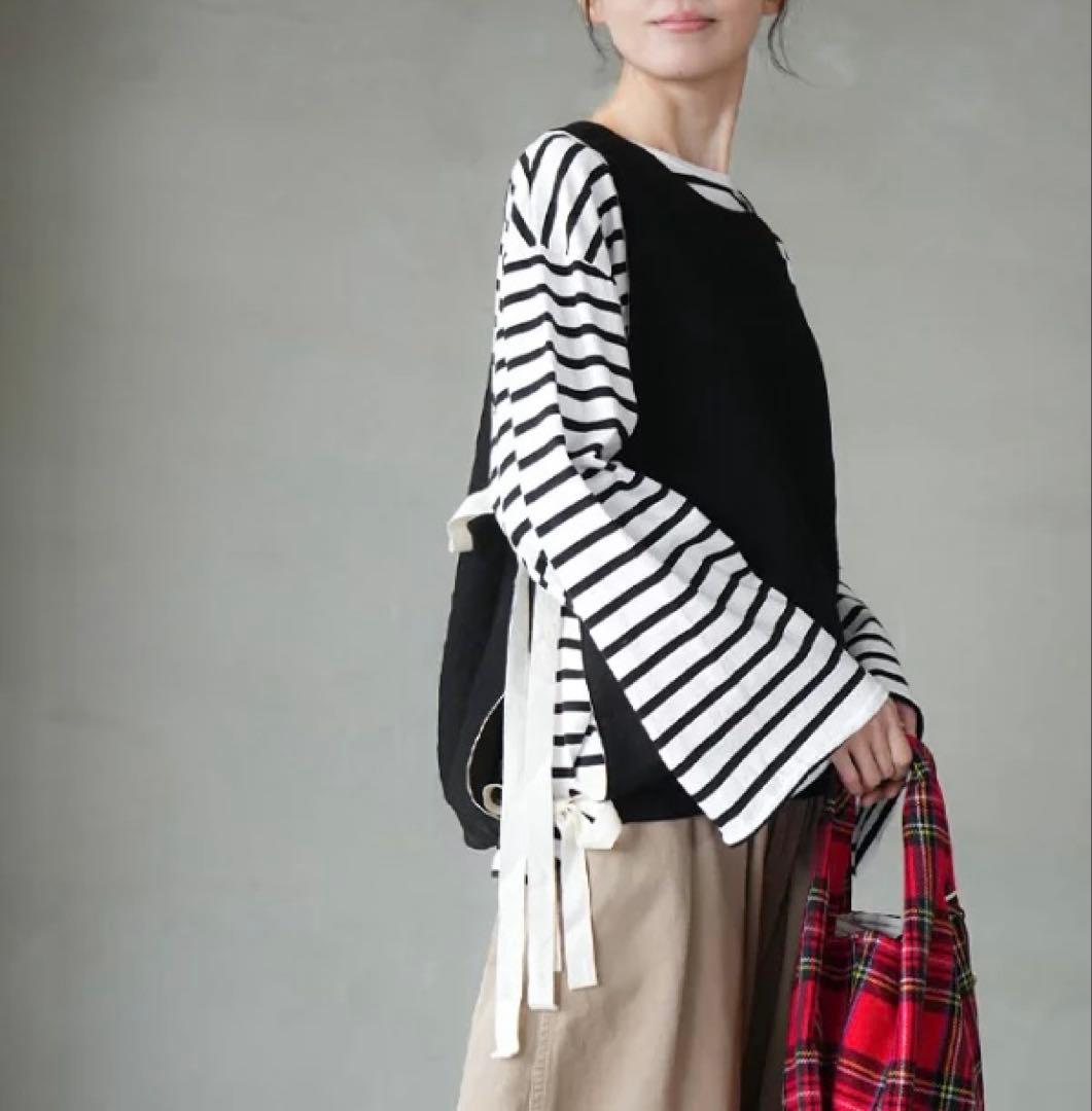 今期新品⭐︎Veritecoeur⭐︎VC-2804　ウールリネンリバーシブルベスト