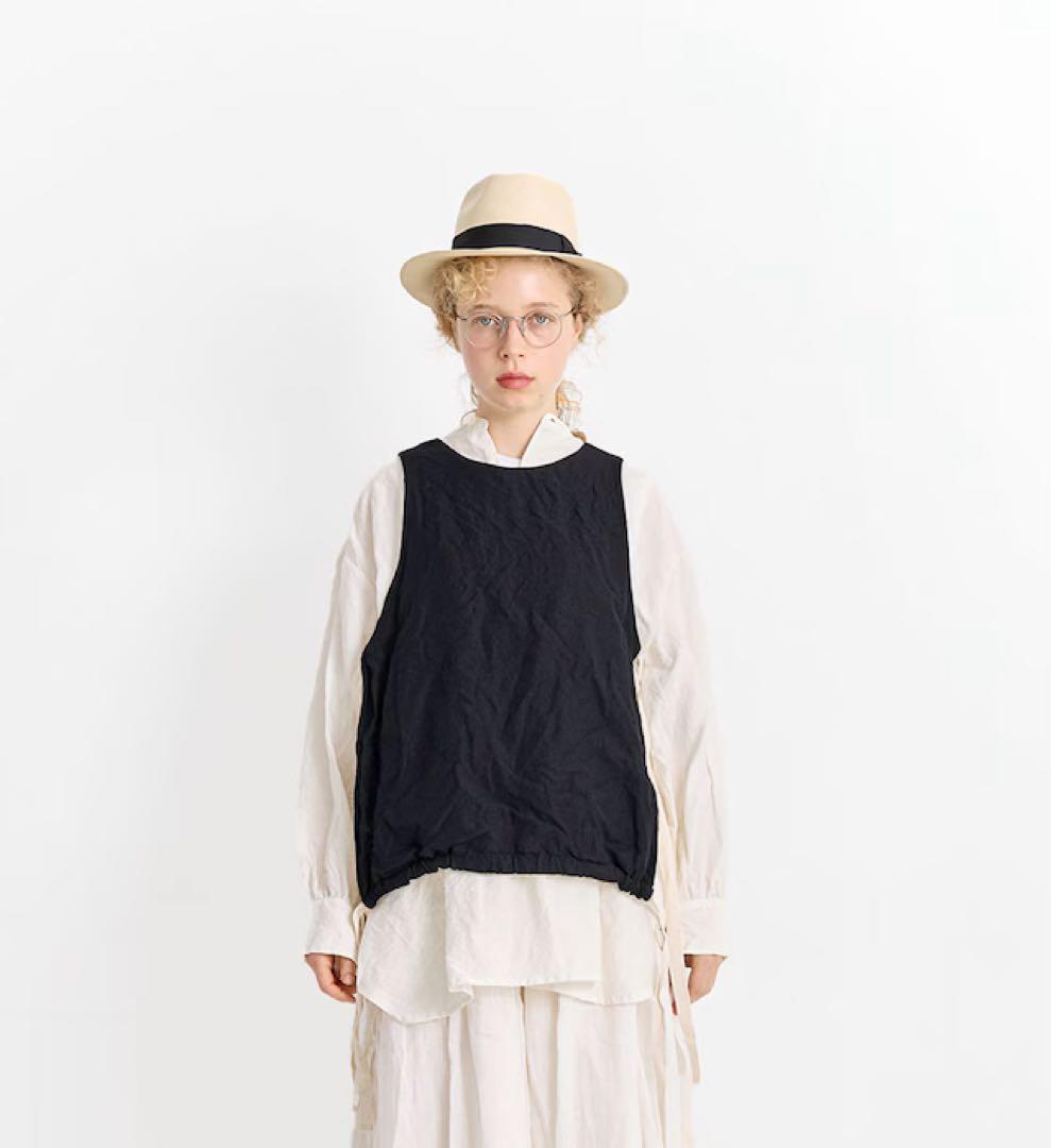 今期新品⭐︎Veritecoeur⭐︎VC-2804　ウールリネンリバーシブルベスト
