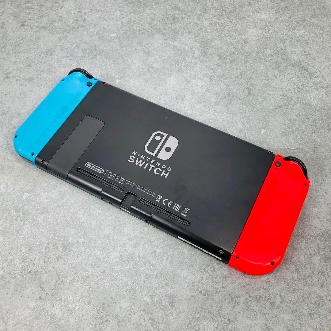 【美品】 Nintendo Switch 本体 ネオンレッド・ブルー11-163